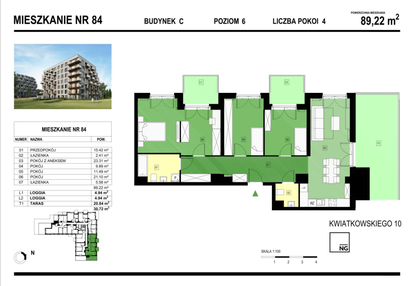 Mieszkanie w inwestycji: Panorama Kwiatkowskiego River II