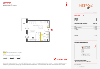 Mieszkanie w inwestycji: Metro Art 6