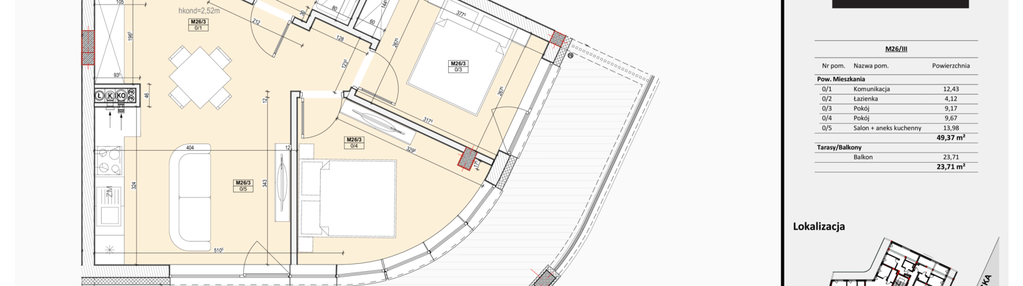 Mieszkanie w inwestycji: Przystań na Klifie