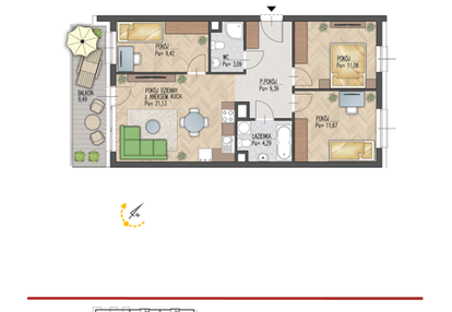 Mieszkanie w inwestycji: Enklawa Starosielce