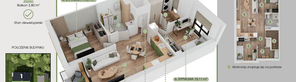 Mieszkanie w inwestycji: Green House Tuwima