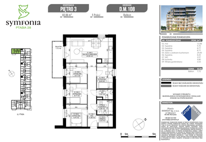 Mieszkanie w inwestycji: Symfonia Ptasia 28