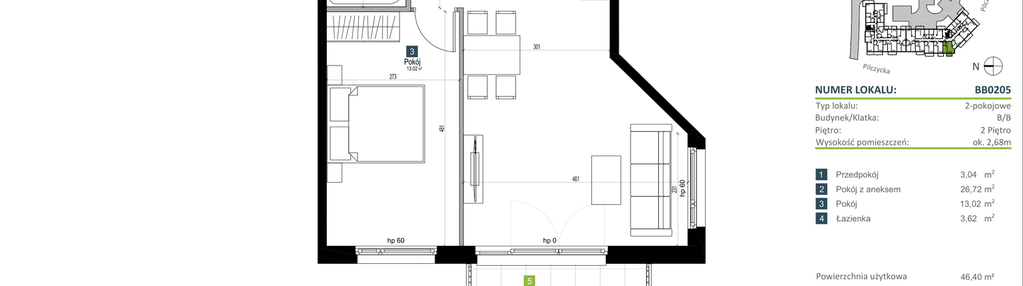 Mieszkanie w inwestycji: Pilczycka Vita