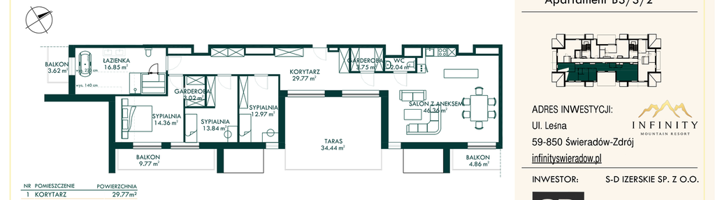 Mieszkanie w inwestycji: Infinity Mountain Resort