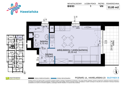Mieszkanie w inwestycji: Osiedle Hawelańska etap III - bud. B