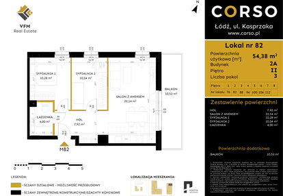 Mieszkanie w inwestycji: Corso etap 2