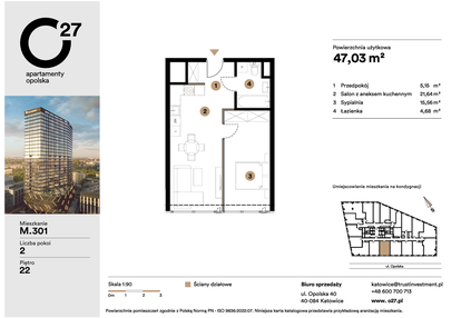 Mieszkanie w inwestycji: O27 Apartamenty Opolska
