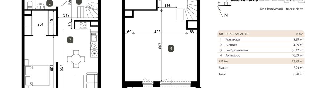 Mieszkanie w inwestycji: Dębowa 45