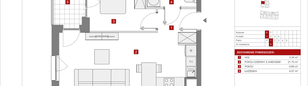 Mieszkanie w inwestycji: Osiedle Górka Narodowa etap 5