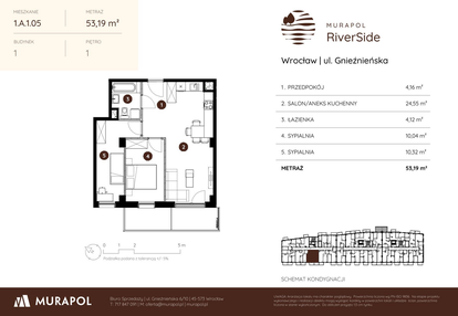 Mieszkanie w inwestycji: Murapol RiverSide