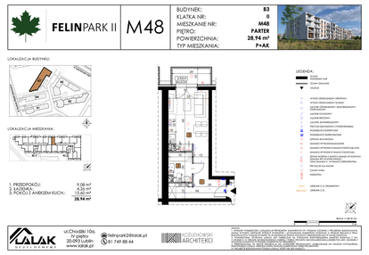 Mieszkanie w inwestycji: Felin Park II etap 2