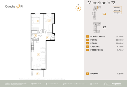 Mieszkanie w inwestycji: Osiedle Fi bud. 22, 24