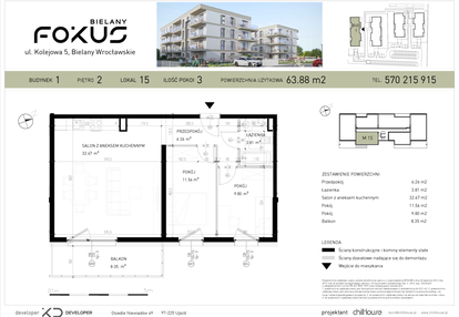 Mieszkanie w inwestycji: Fokus Bielany
