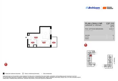 Mieszkanie w inwestycji: Modern Mokotów etap 3, budynek C1 i C2
