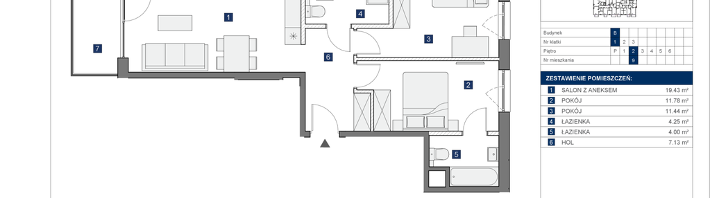 Mieszkanie w inwestycji: Osiedle Bokserska 71 Etap 2 Faza 2