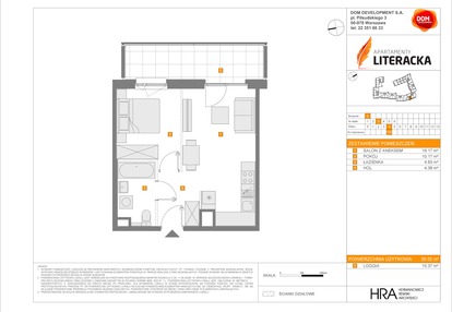 Mieszkanie w inwestycji: Apartamenty Literacka etap 2.2