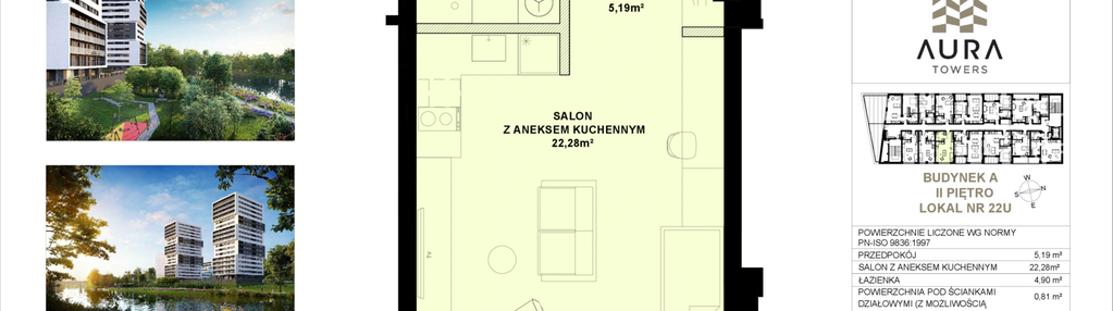Mieszkanie w inwestycji: Aura Towers
