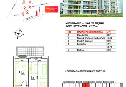 Mieszkanie w inwestycji: Osiedle Bliskie Zawady etap II