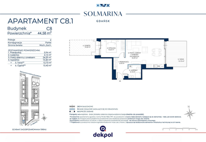 Mieszkanie w inwestycji: Sol Marina etap III