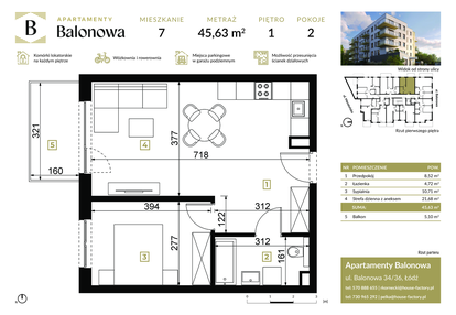 Mieszkanie w inwestycji: Apartamenty Balonowa