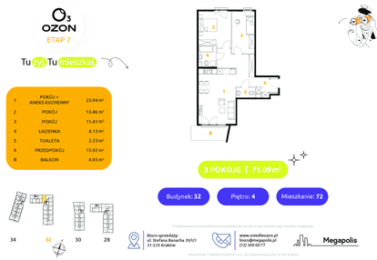 Mieszkanie w inwestycji: Osiedle Ozon etap VII
