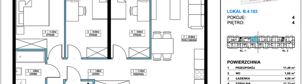Mieszkanie w inwestycji: Jabłonova