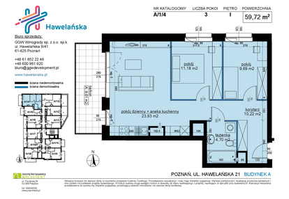 Mieszkanie w inwestycji: Osiedle Hawelańska etap III - bud. A