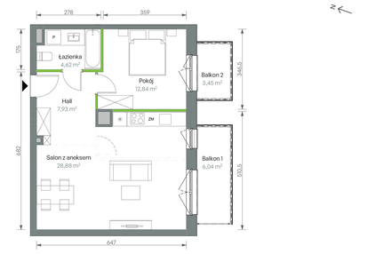 Mieszkanie w inwestycji: Oliwska Vita