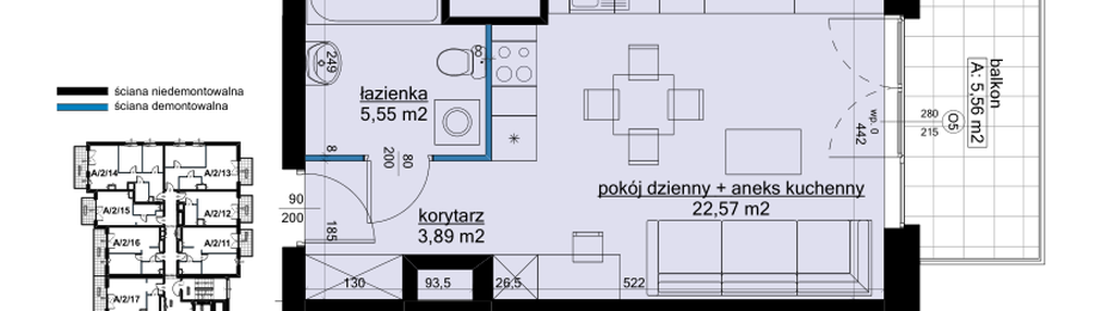 Mieszkanie w inwestycji: Osiedle Hawelańska etap III - bud. A