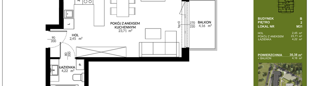 Mieszkanie w inwestycji: Triton Kampinos III