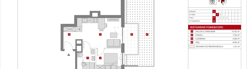 Mieszkanie w inwestycji: Dzielnica Mieszkaniowa Metro Zachód - etap 8.1