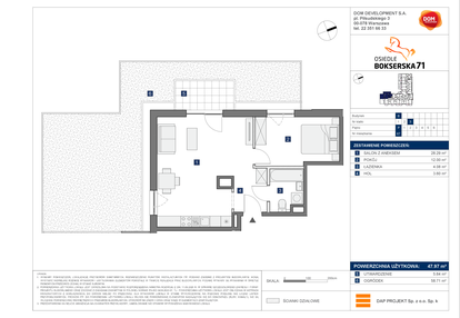 Mieszkanie w inwestycji: Osiedle Bokserska 71 Etap 2 Faza 2