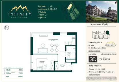 Mieszkanie w inwestycji: Infinity Mountain Resort