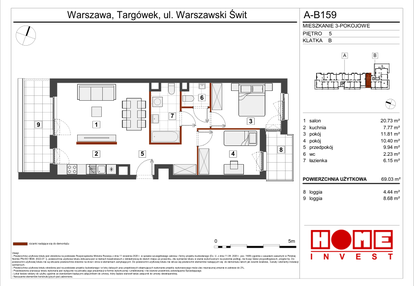 Mieszkanie w inwestycji: Warszawski Świt etap VII