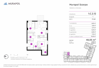 Mieszkanie w inwestycji: Murapol Scarpa