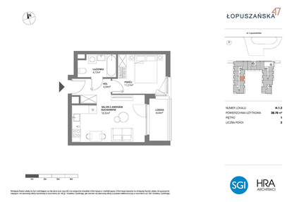 Mieszkanie w inwestycji: Łopuszańska 47 - etap 3