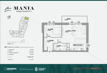 Mieszkanie w inwestycji: MANIA Apartamenty