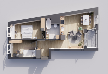 Mieszkanie w inwestycji: Odrzańskie Bulvary