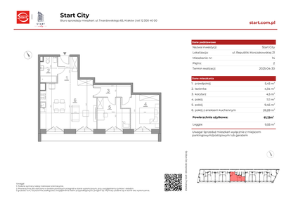 Mieszkanie w inwestycji: Start City etap IV