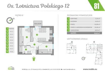Mieszkanie w inwestycji: Os. Lotnictwa Polskiego 12