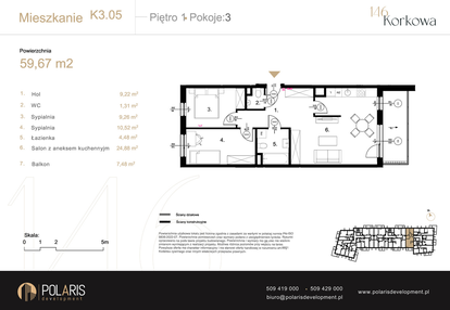 Mieszkanie w inwestycji: Korkowa 146
