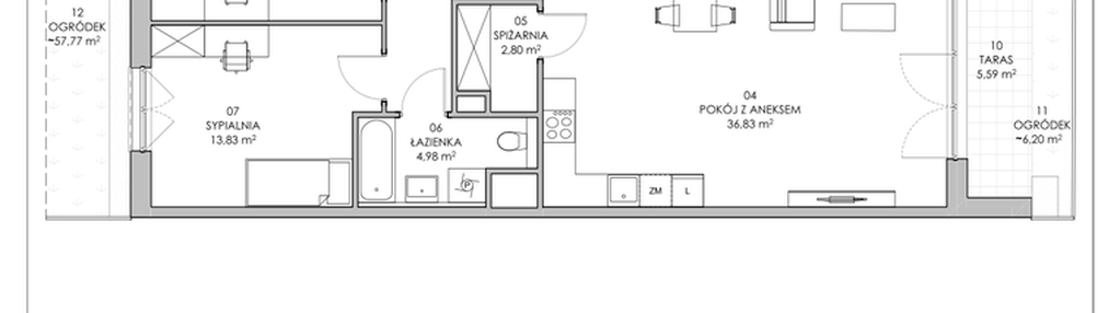 Mieszkanie w inwestycji: Skwer Harmonia II