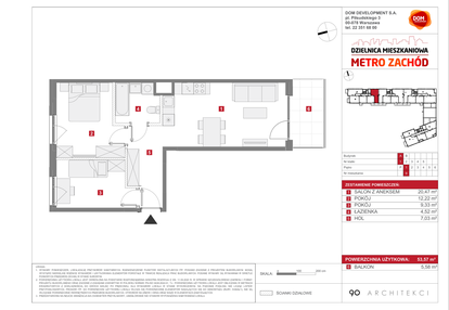 Mieszkanie w inwestycji: Dzielnica Mieszkaniowa Metro Zachód - etap 13