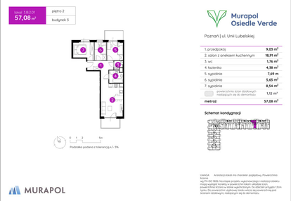 Mieszkanie w inwestycji: Murapol Osiedle Verde bud. 3