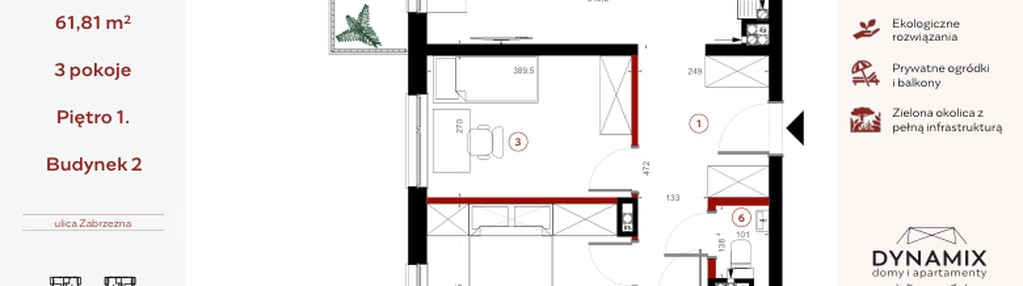 Mieszkanie w inwestycji: Apartamenty Dwie Rzeki