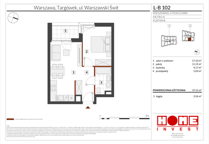 Mieszkanie w inwestycji: Warszawski Świt etap XII
