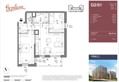 Mieszkanie w inwestycji: Goplana budynek G