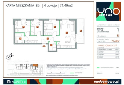 Mieszkanie w inwestycji: UNO Bemowo