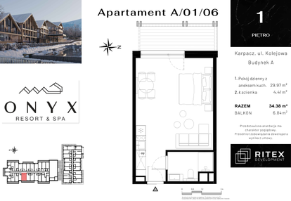 Mieszkanie w inwestycji: Onyx Resort & Spa