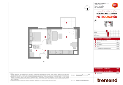 Mieszkanie w inwestycji: Dzielnica Mieszkaniowa Metro Zachód - etap 8.1